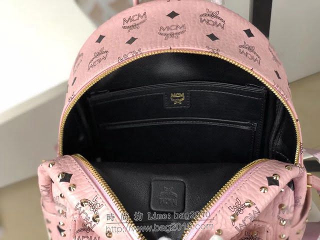 MCM雙肩包 原單 5917小號 夏季新款 純手工定制版 48k鍍金 MCM女後背包  mdmc1117